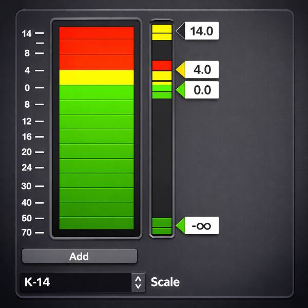 Ajustando Cubase 14 Meters